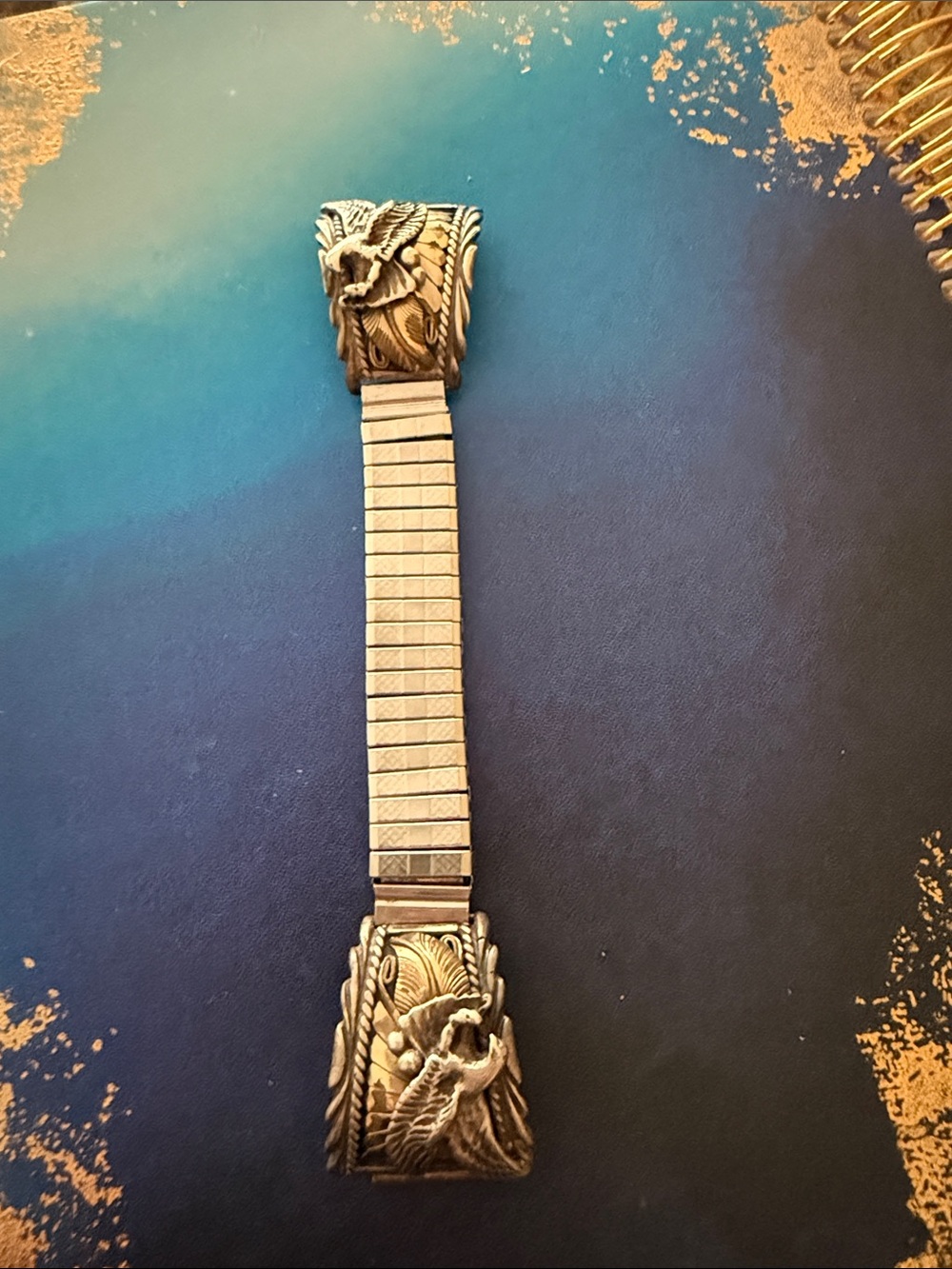 Silver Eagle Motif Stainless and Sterling silver